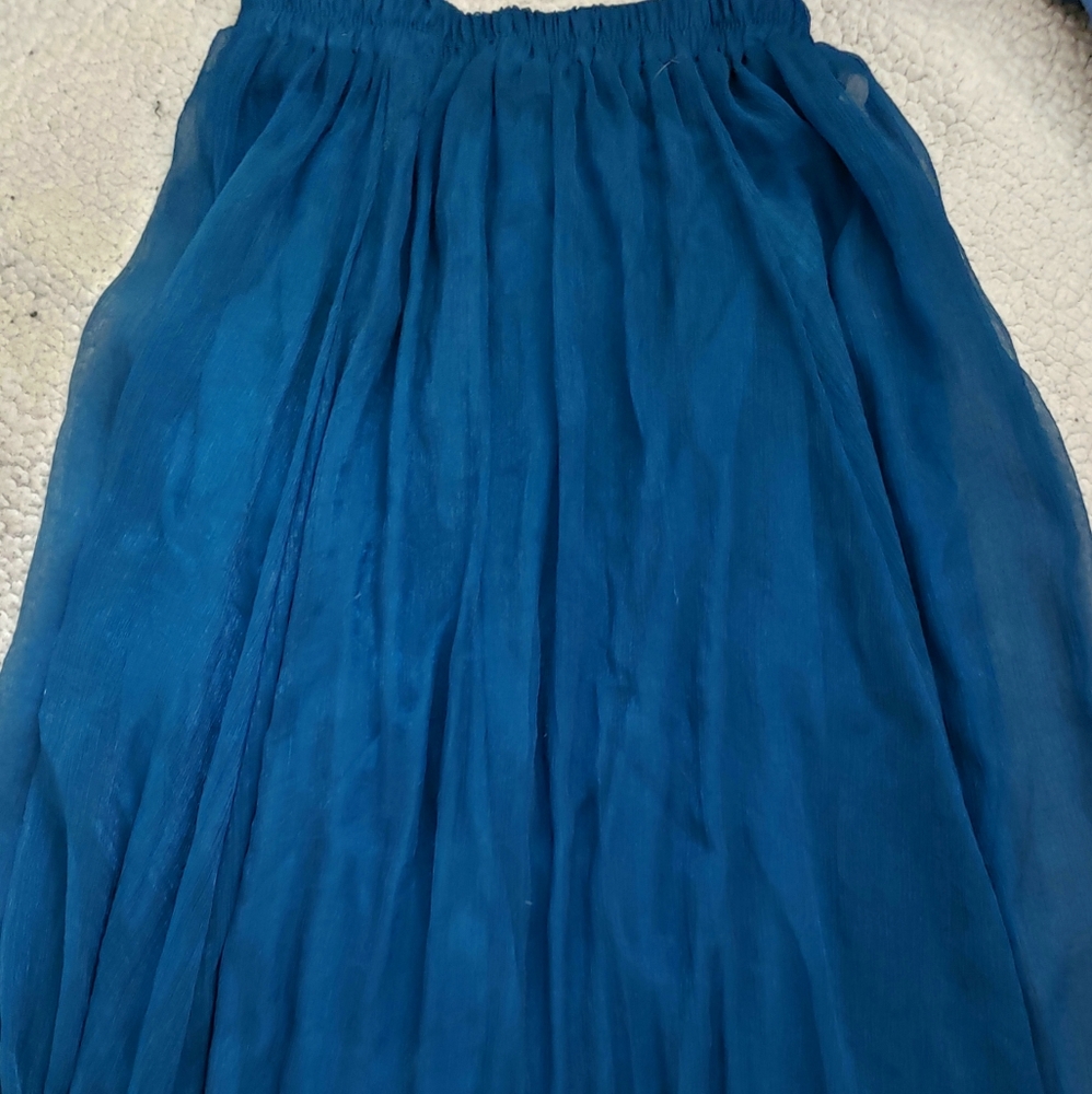 Dark blue long skirt